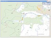 Clear Creek, Co Carrier Route Wall Map